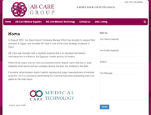 Tablet Screenshot of ab-care.com